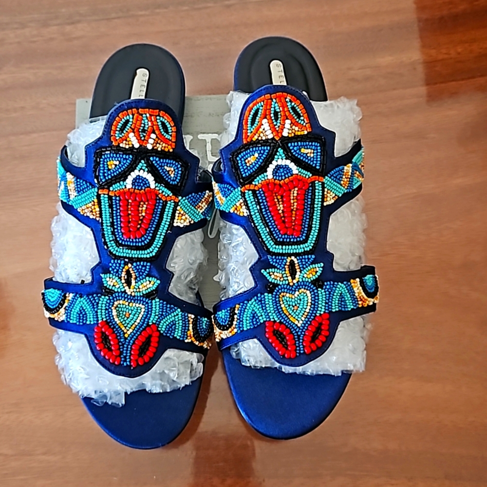Stella McCartney beaded sandal. Made in Italy. Size EU 39 1/2/ US 9.5